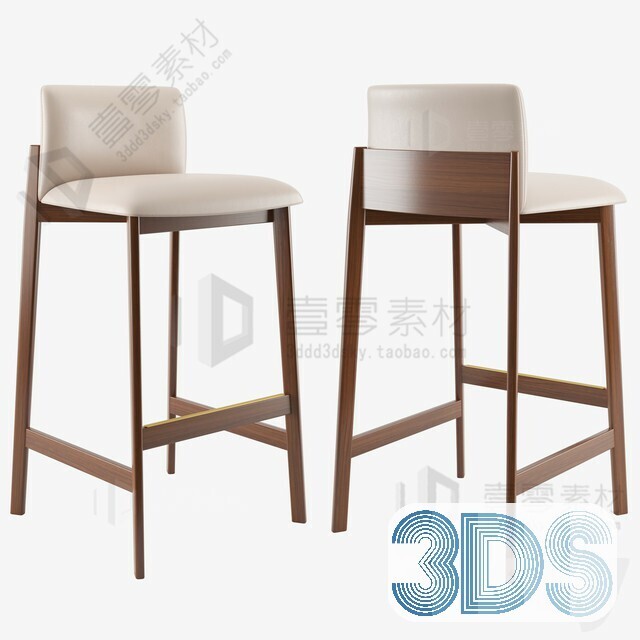123 Bar Stool 3d Models Vol.05