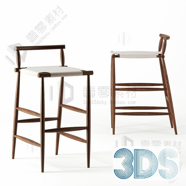 123 Bar Stool 3d Models Vol.05