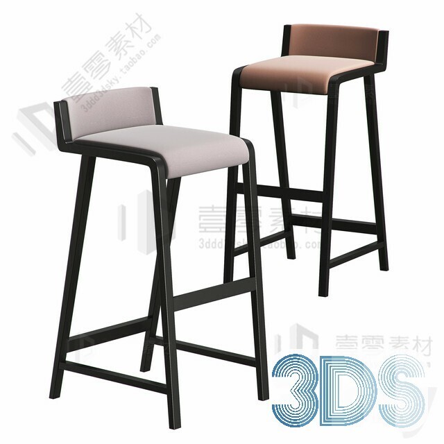 123 Bar Stool 3d Models Vol.05