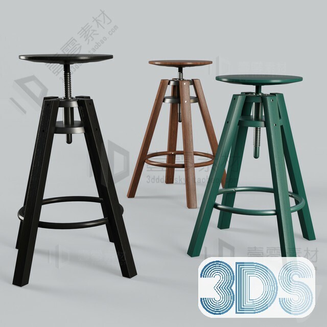 123 Bar Stool 3d Models Vol.05