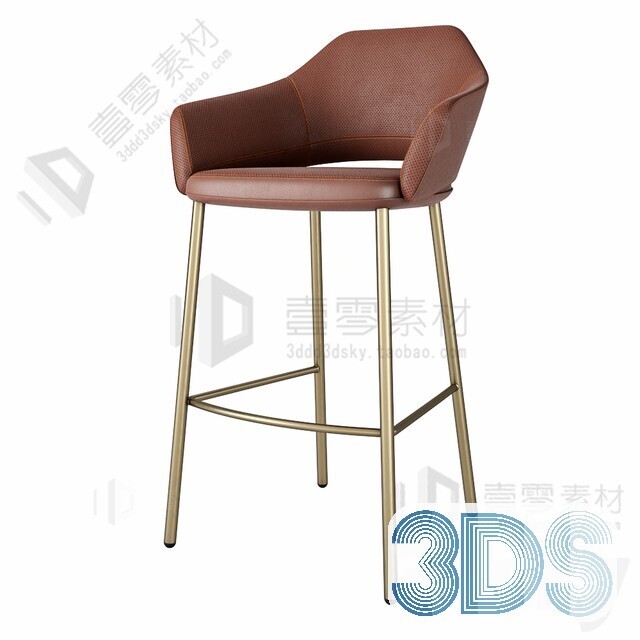 123 Bar Stool 3d Models Vol.05