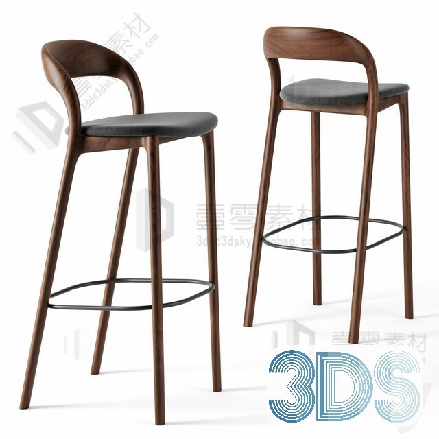 123 Bar Stool 3d Models Vol.05