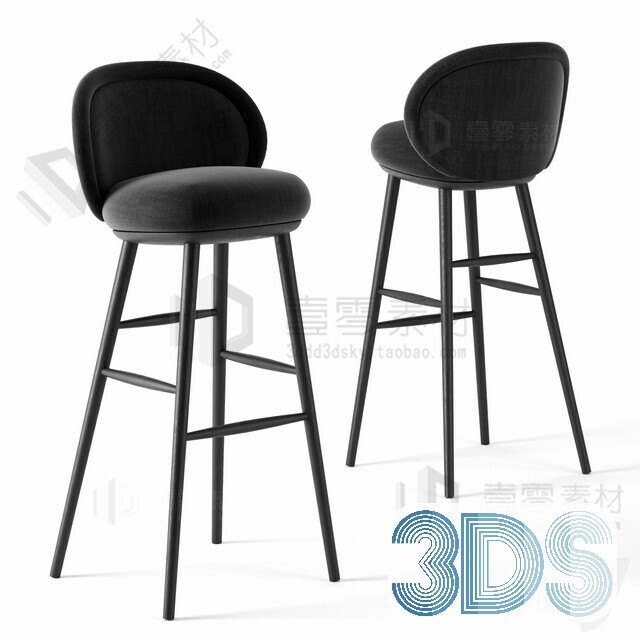 123 Bar Stool 3d Models Vol.05