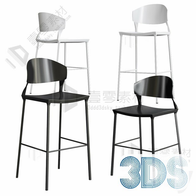 123 Bar Stool 3d Models Vol.05