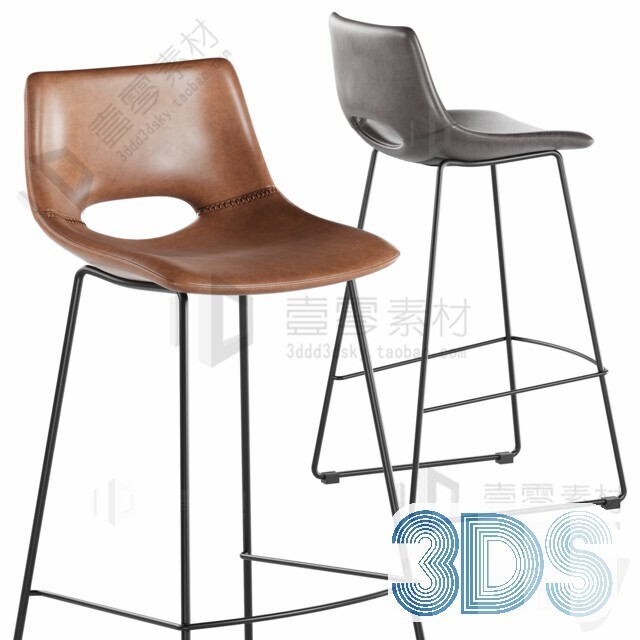 123 Bar Stool 3d Models Vol.05