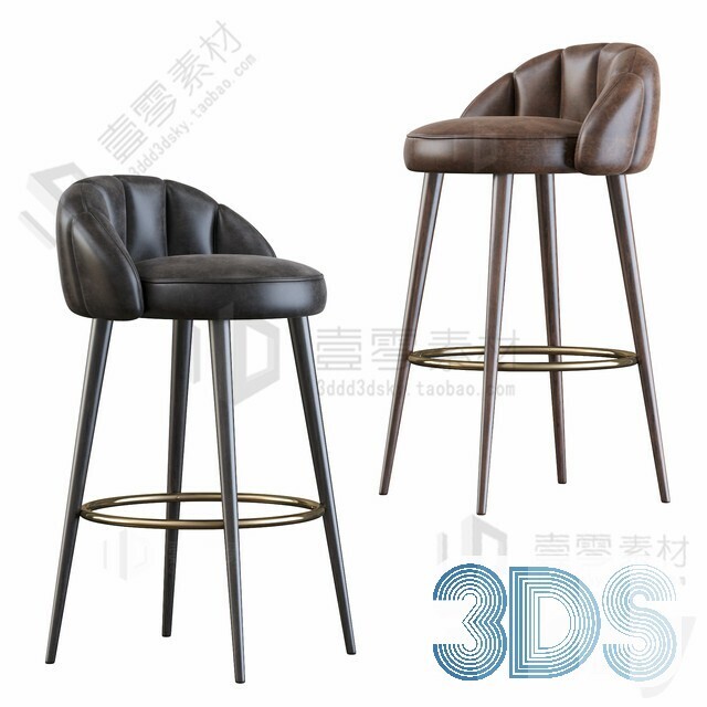 123 Bar Stool 3d Models Vol.05