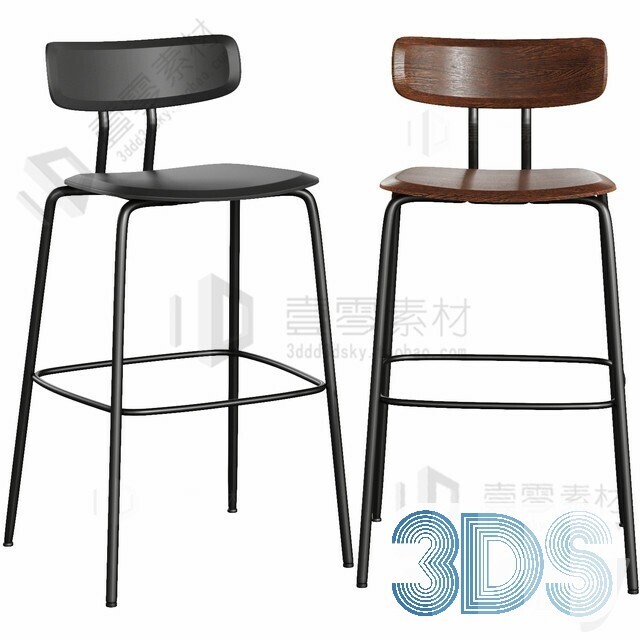 123 Bar Stool 3d Models Vol.05