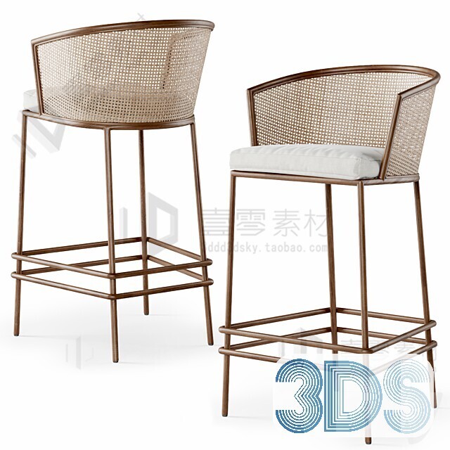 123 Bar Stool 3d Models Vol.05