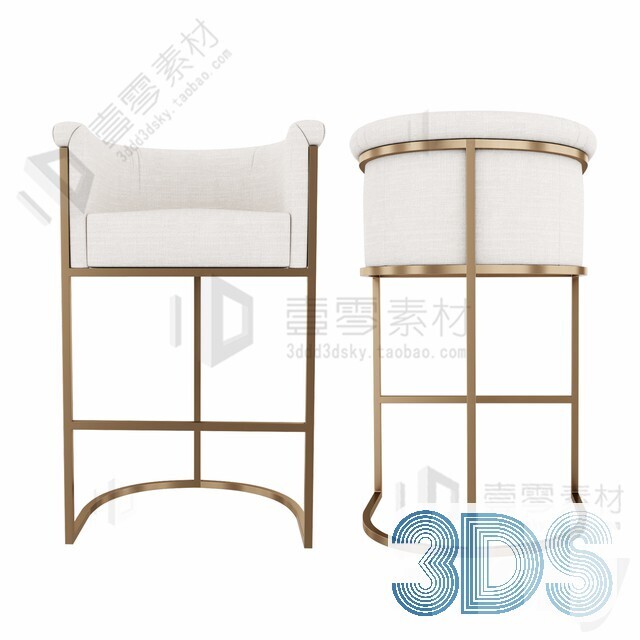 123 Bar Stool 3d Models Vol.05
