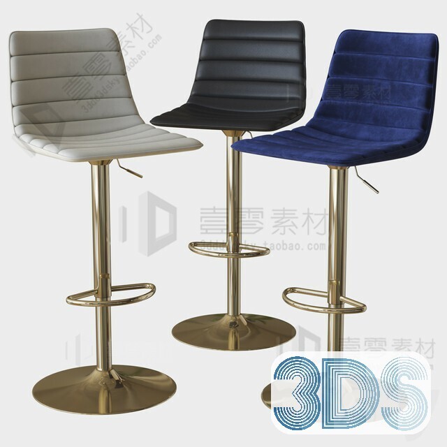 123 Bar Stool 3d Models Vol.05