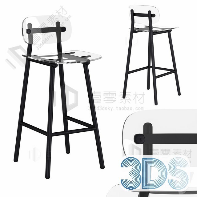 123 Bar Stool 3d Models Vol.05