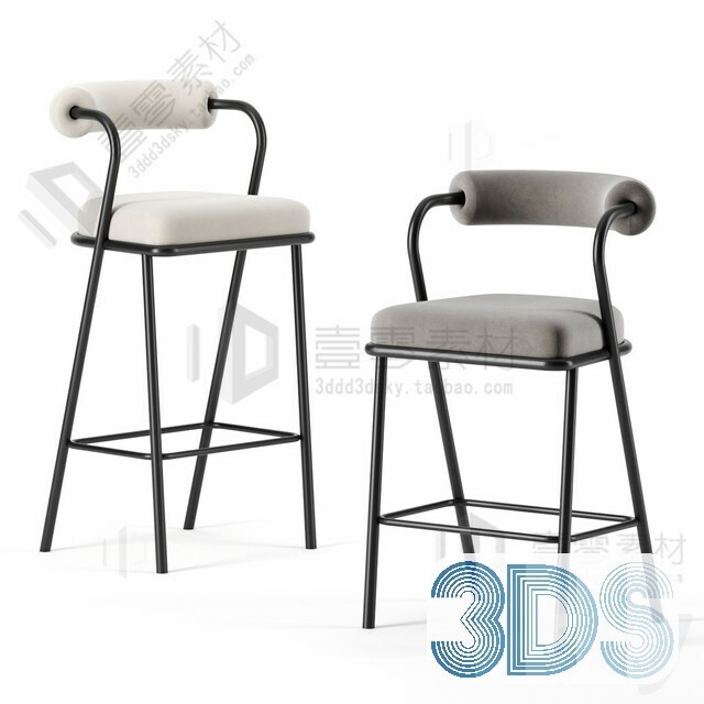 123 Bar Stool 3d Models Vol.05