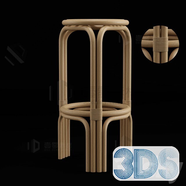 123 Bar Stool 3d Models Vol.05