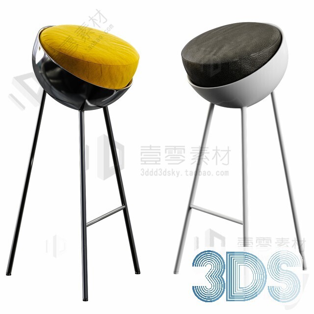 123 Bar Stool 3d Models Vol.05