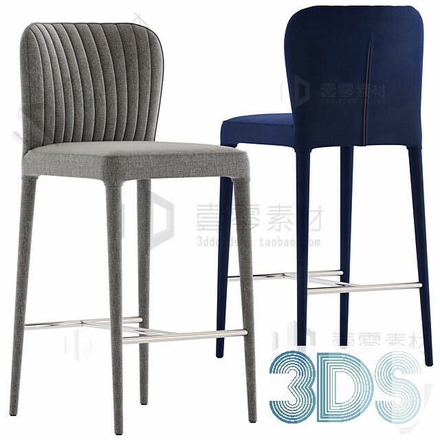123 Bar Stool 3d Models Vol.05