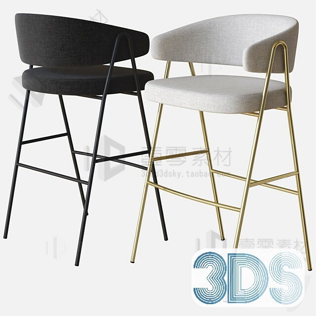 123 Bar Stool 3d Models Vol.05