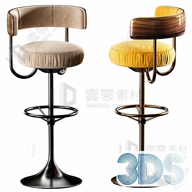 123 Bar Stool 3d Models Vol.05