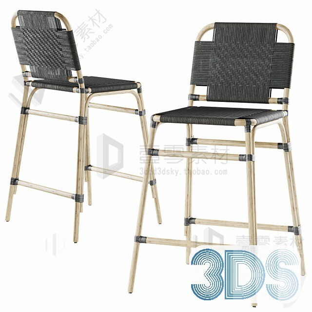 123 Bar Stool 3d Models Vol.05