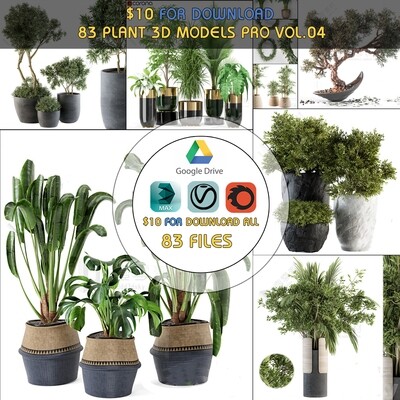 83 Plant 3d Models Pro Vol.04