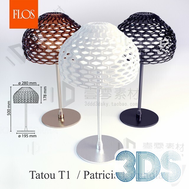 55 Table Lamp 3d Models Vol.04