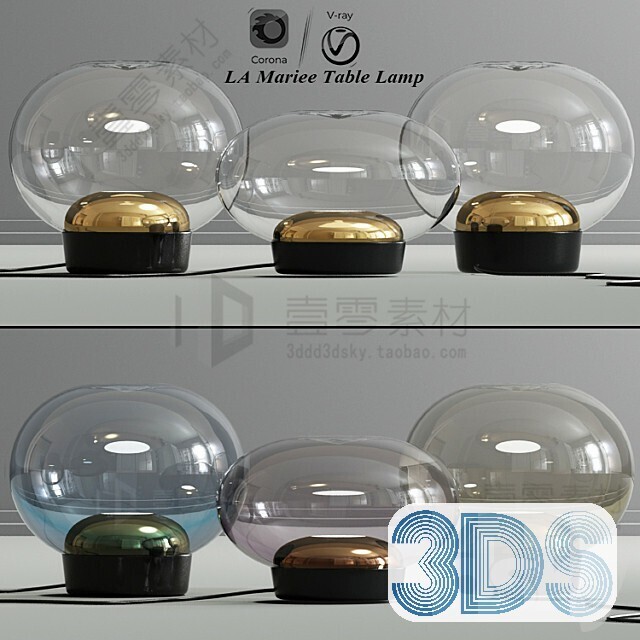 55 Table Lamp 3d Models Vol.04