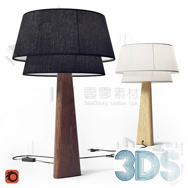 55 Table Lamp 3d Models Vol.04