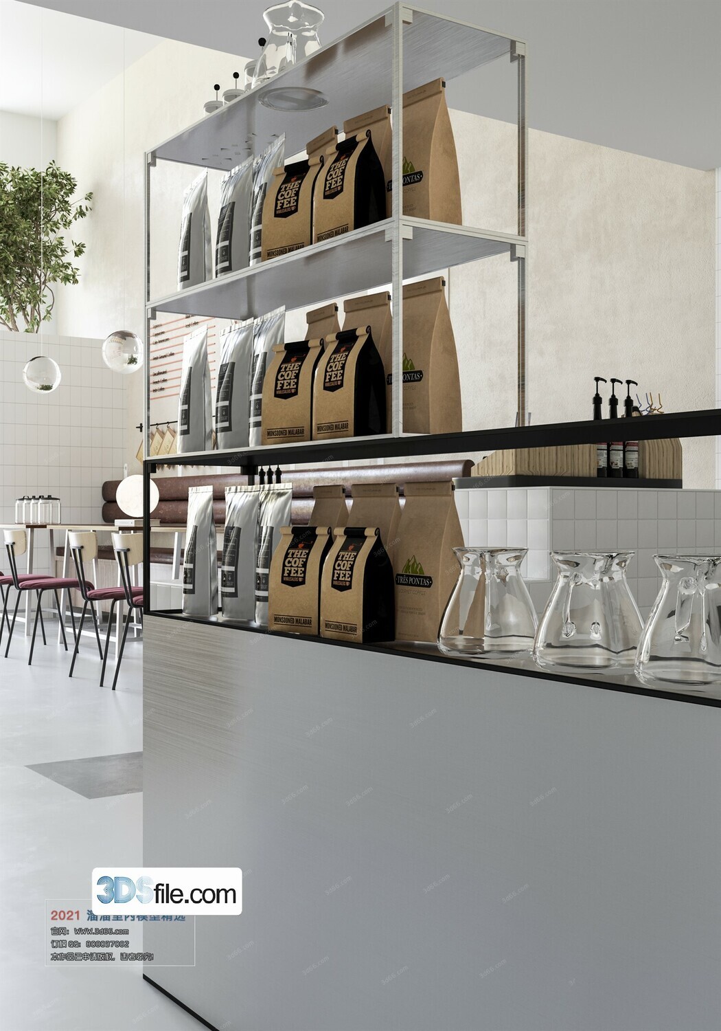 18 Coffee Shop 3d Models Vol.09 - Co.ro.na