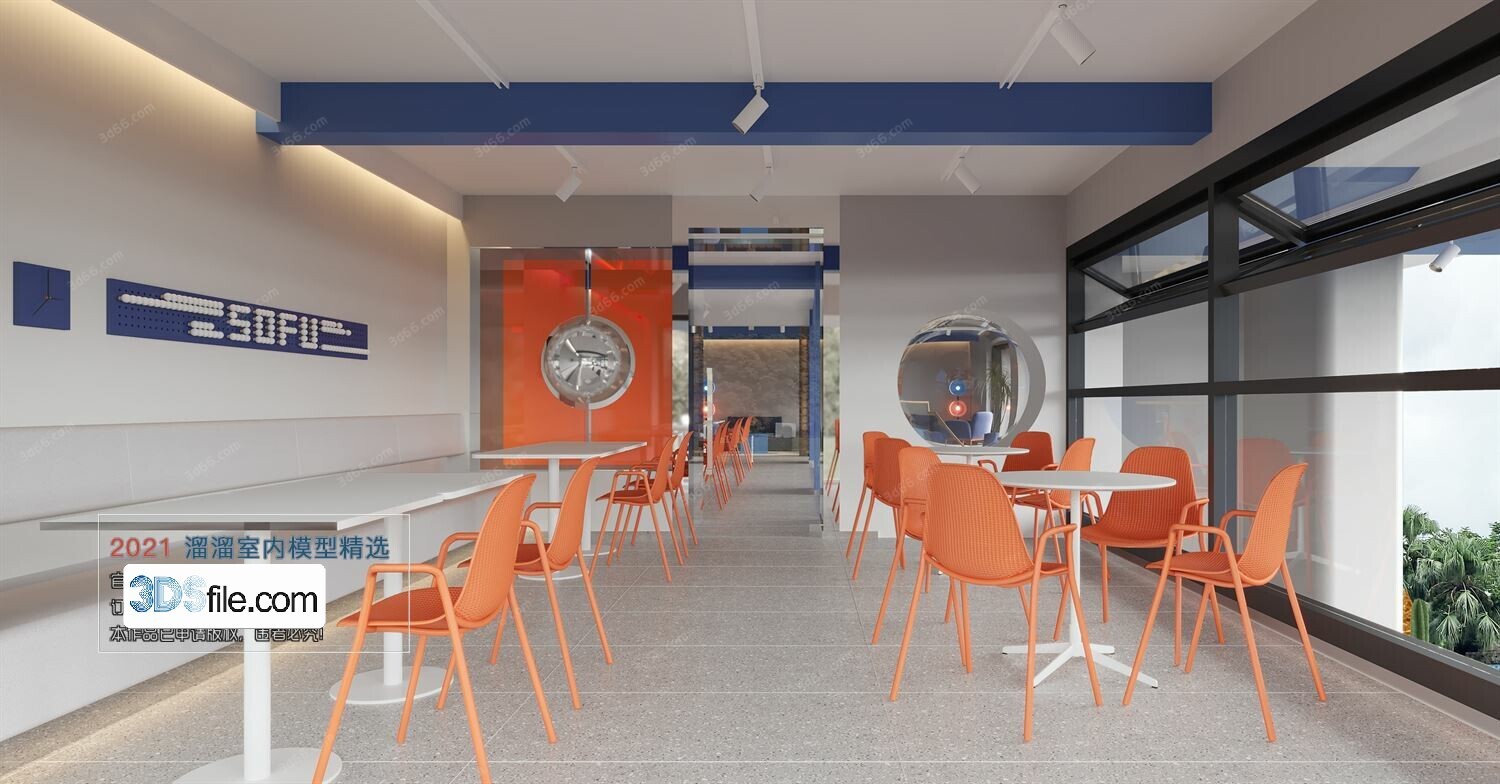 18 Coffee Shop 3d Models Vol.09 - Co.ro.na