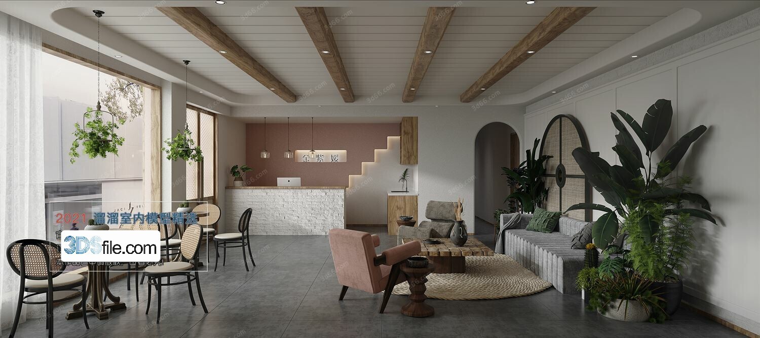 18 Coffee Shop 3d Models Vol.09 - Co.ro.na
