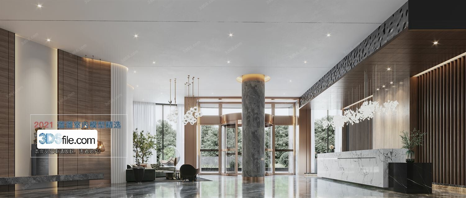 18 Lobby Design 3d Models Vol.07 - Co.ro.na