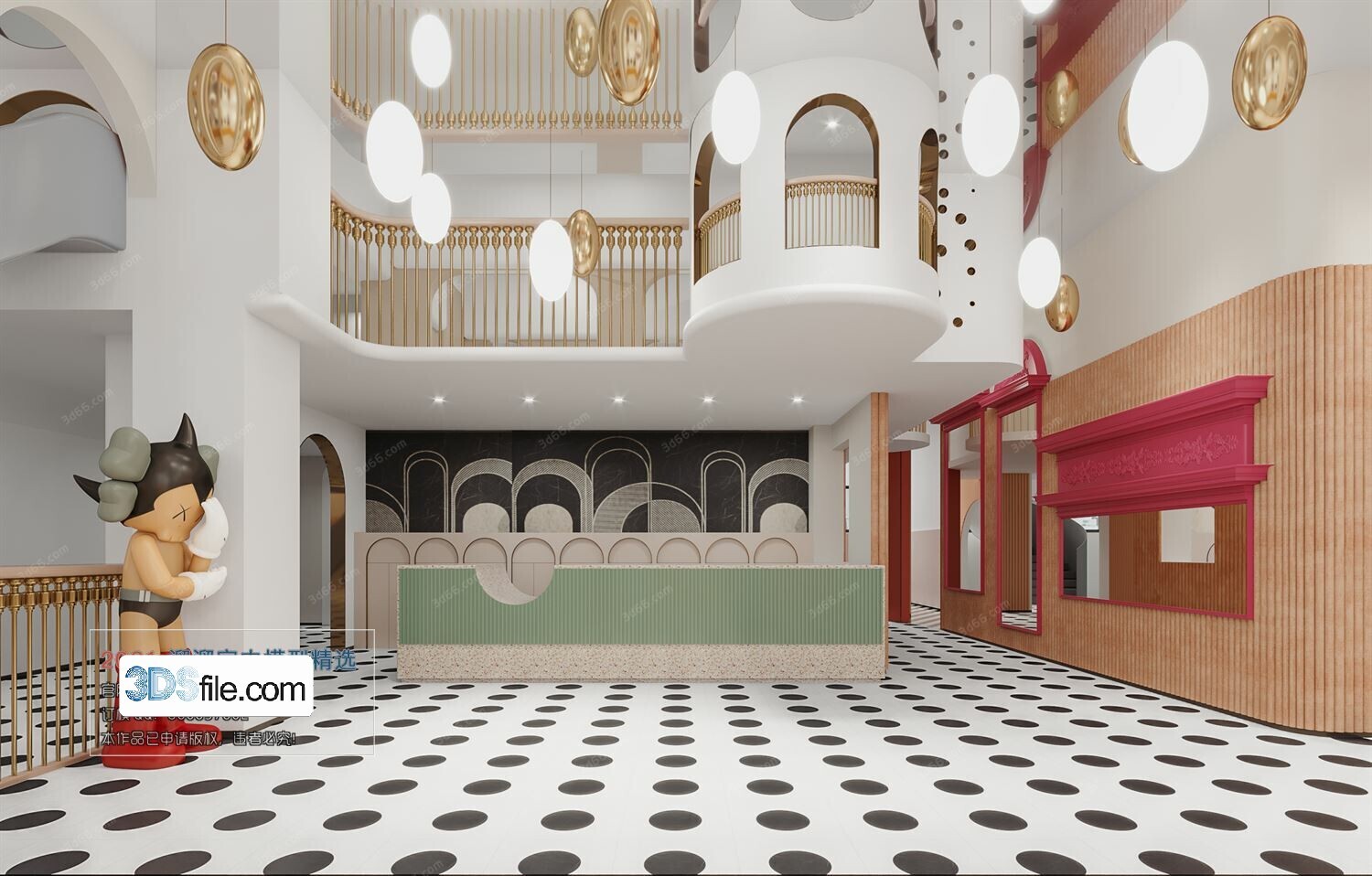 18 Lobby Design 3d Models Vol.07 - Co.ro.na