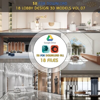 18 Lobby Design 3d Models Vol.07 - Co.ro.na