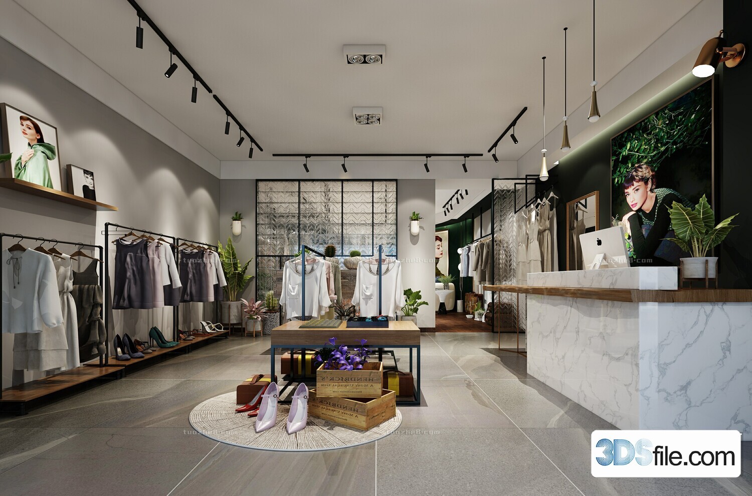 12 FASHION SHOP 3D MODELS VOL.05 - VRAY