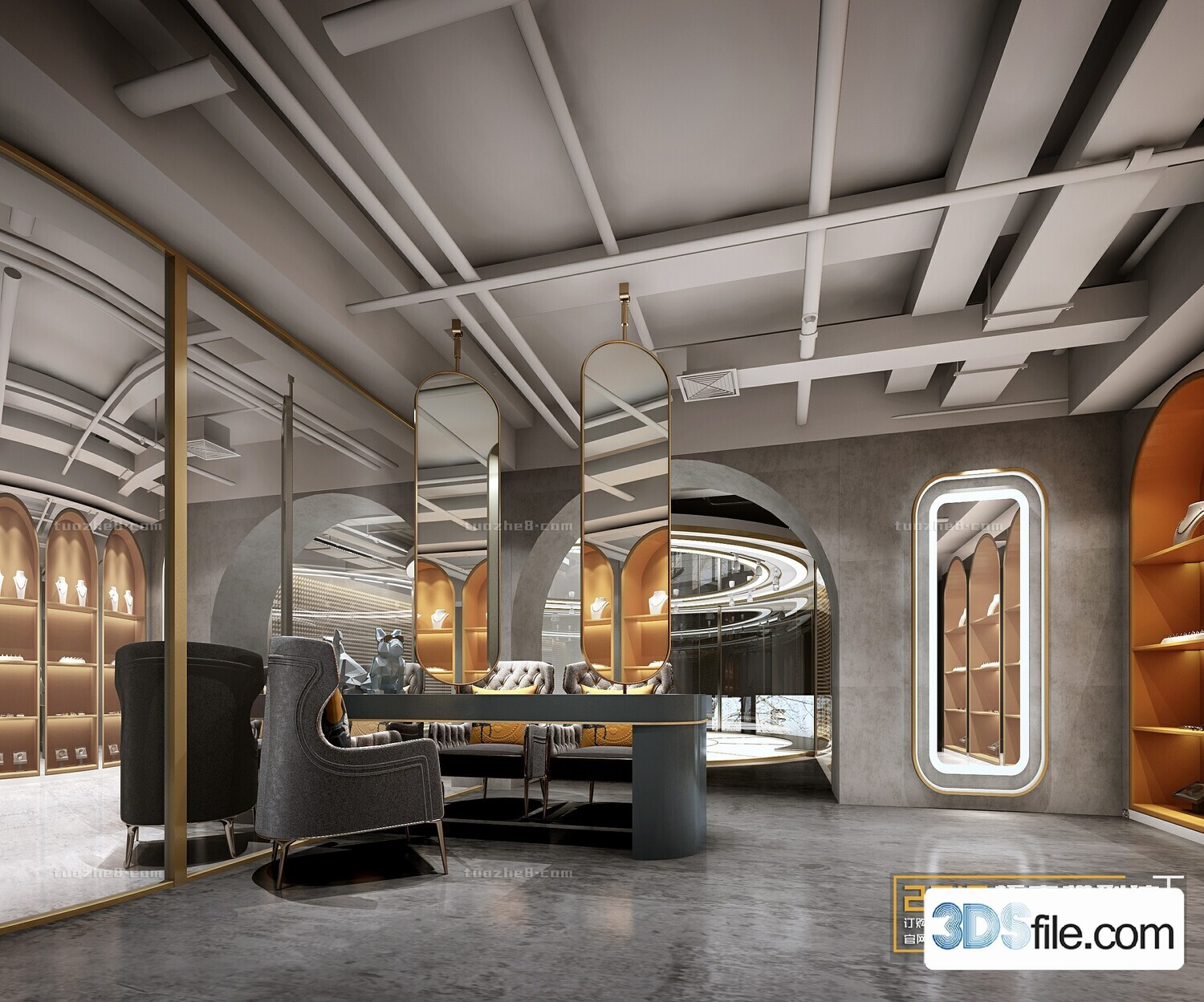 12 FASHION SHOP 3D MODELS VOL.05 - VRAY