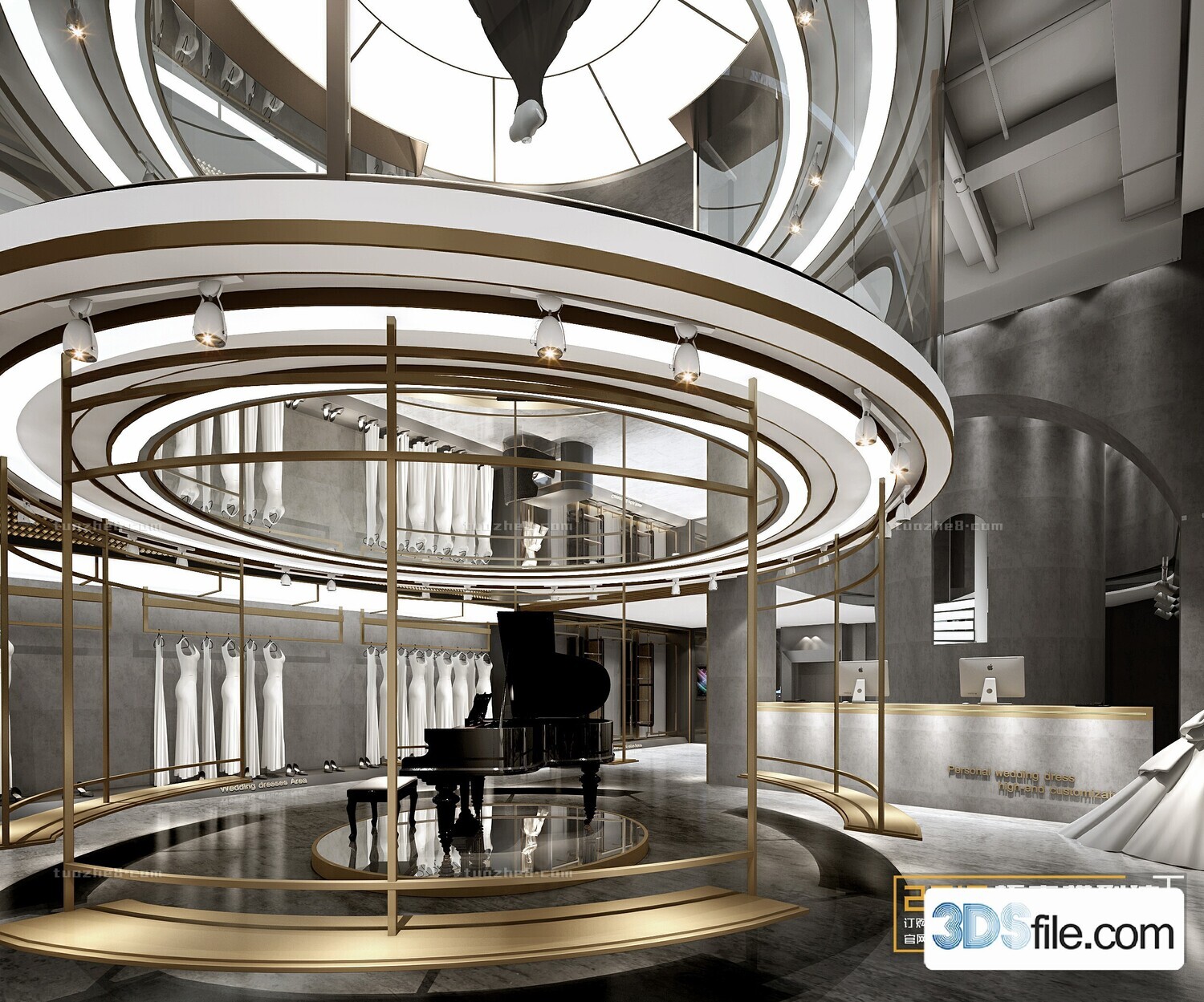 12 FASHION SHOP 3D MODELS VOL.05 - VRAY