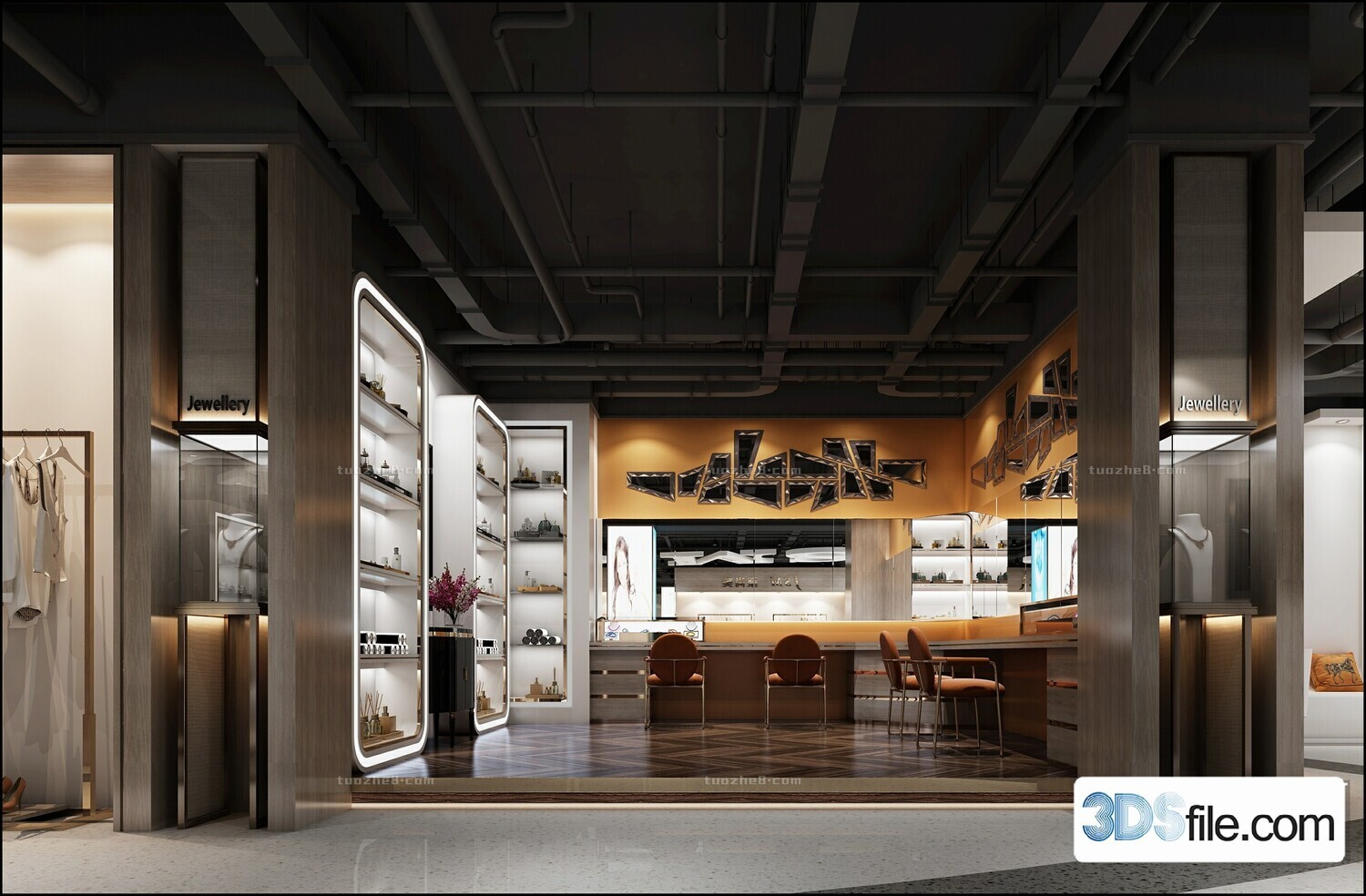 12 FASHION SHOP 3D MODELS VOL.05 - VRAY