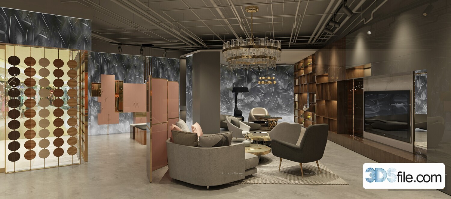 12 FASHION SHOP 3D MODELS VOL.05 - VRAY