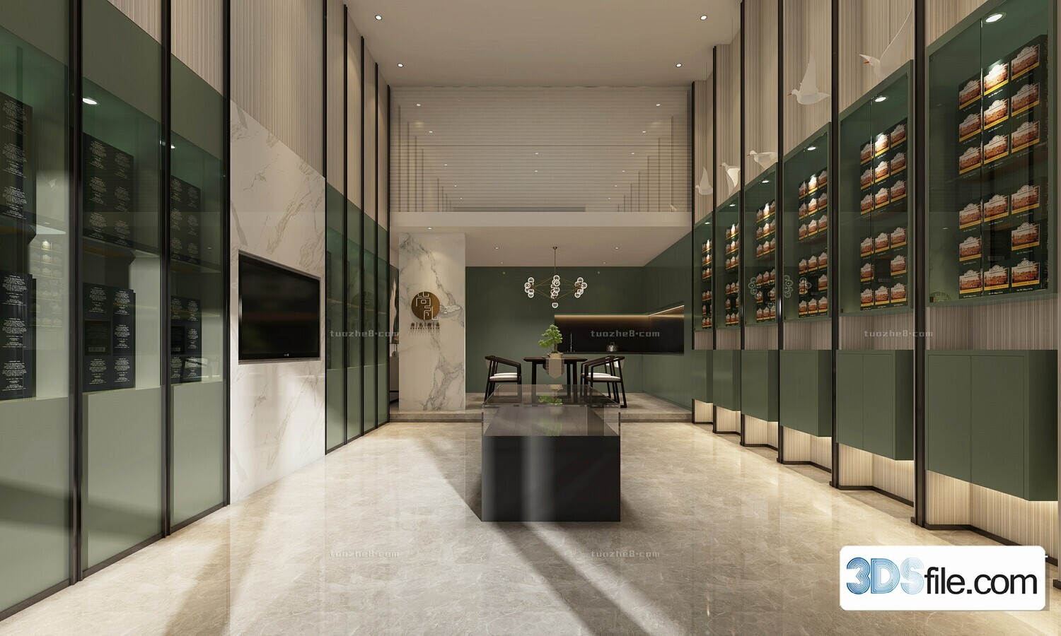 12 FASHION SHOP 3D MODELS VOL.05 - VRAY