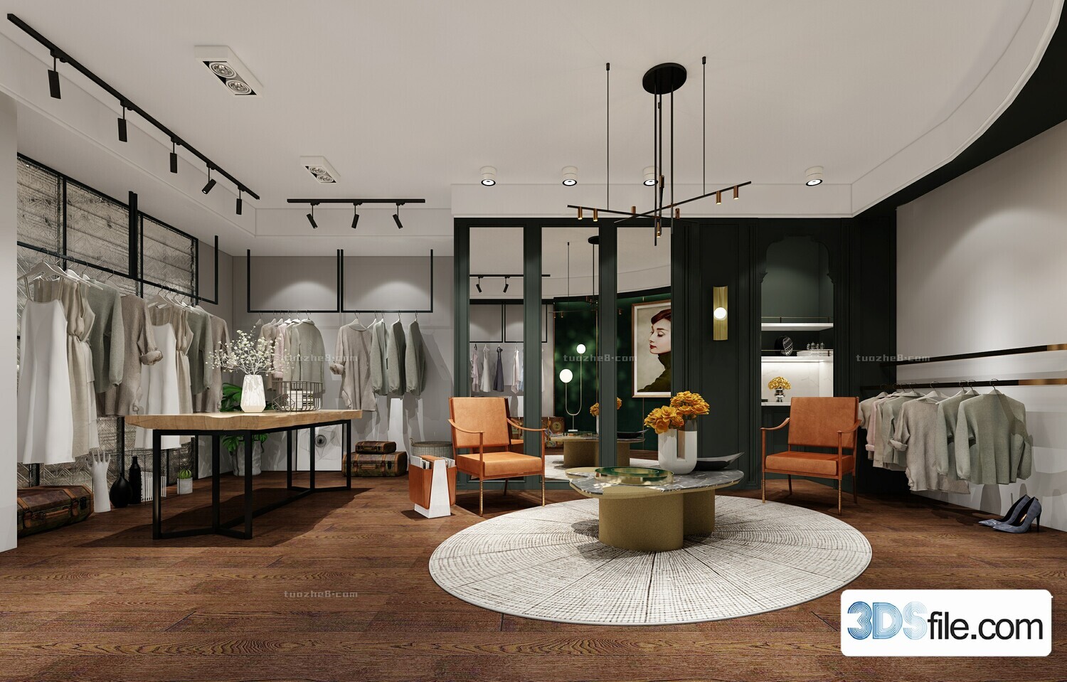 12 FASHION SHOP 3D MODELS VOL.05 - VRAY