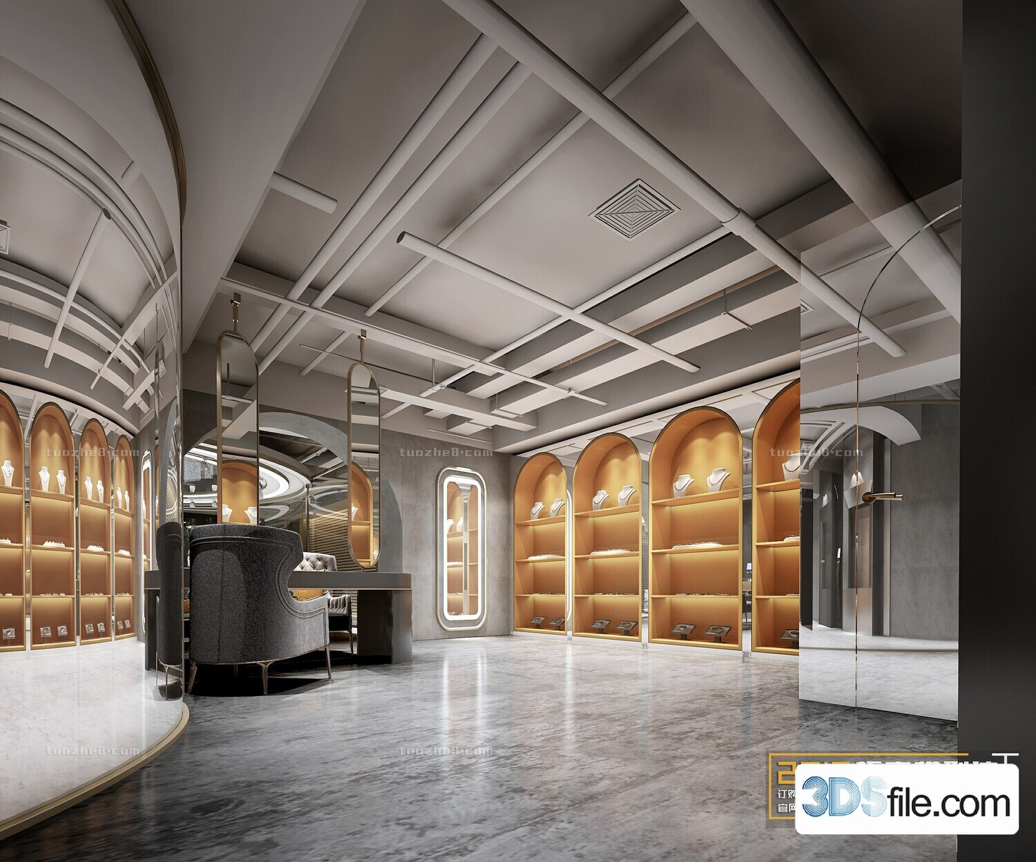 12 FASHION SHOP 3D MODELS VOL.05 - VRAY