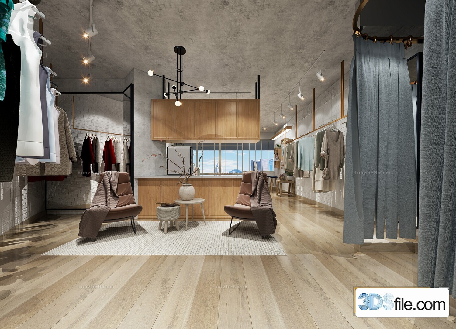 12 FASHION SHOP 3D MODELS VOL.05 - VRAY