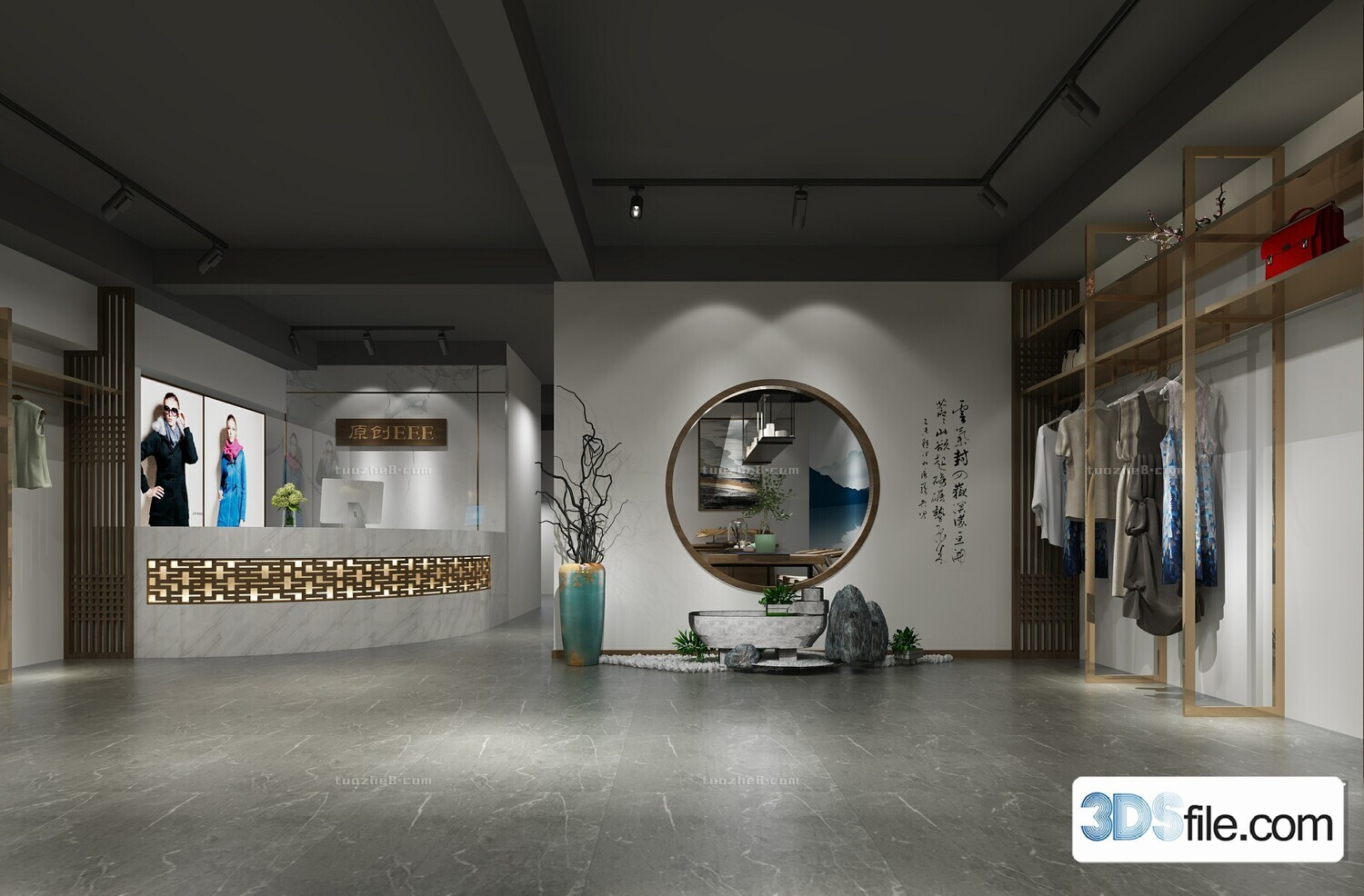 12 FASHION SHOP 3D MODELS VOL.05 - VRAY