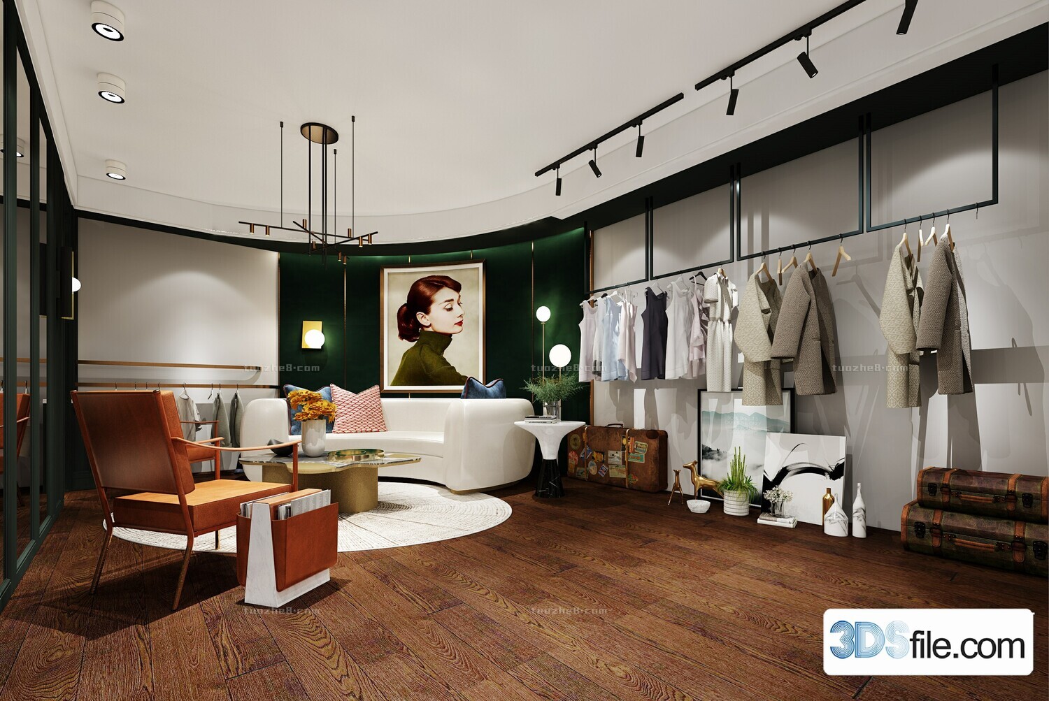 12 FASHION SHOP 3D MODELS VOL.05 - VRAY