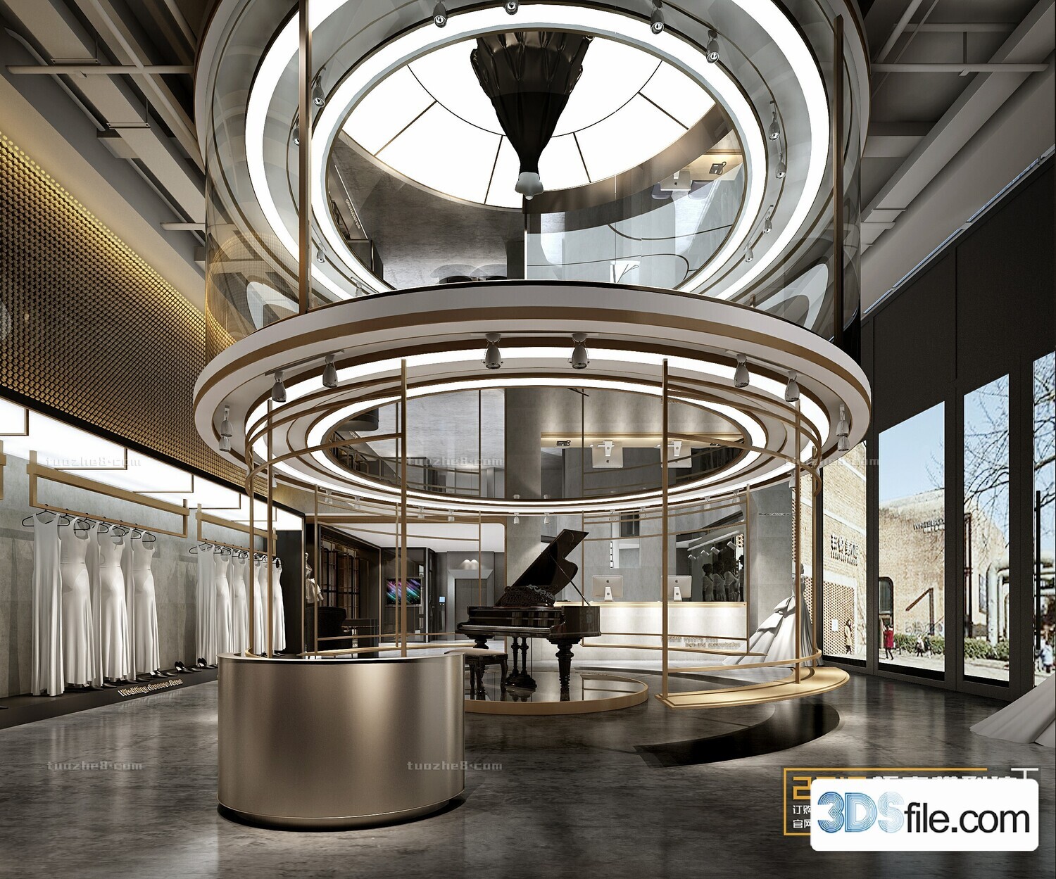 12 FASHION SHOP 3D MODELS VOL.05 - VRAY