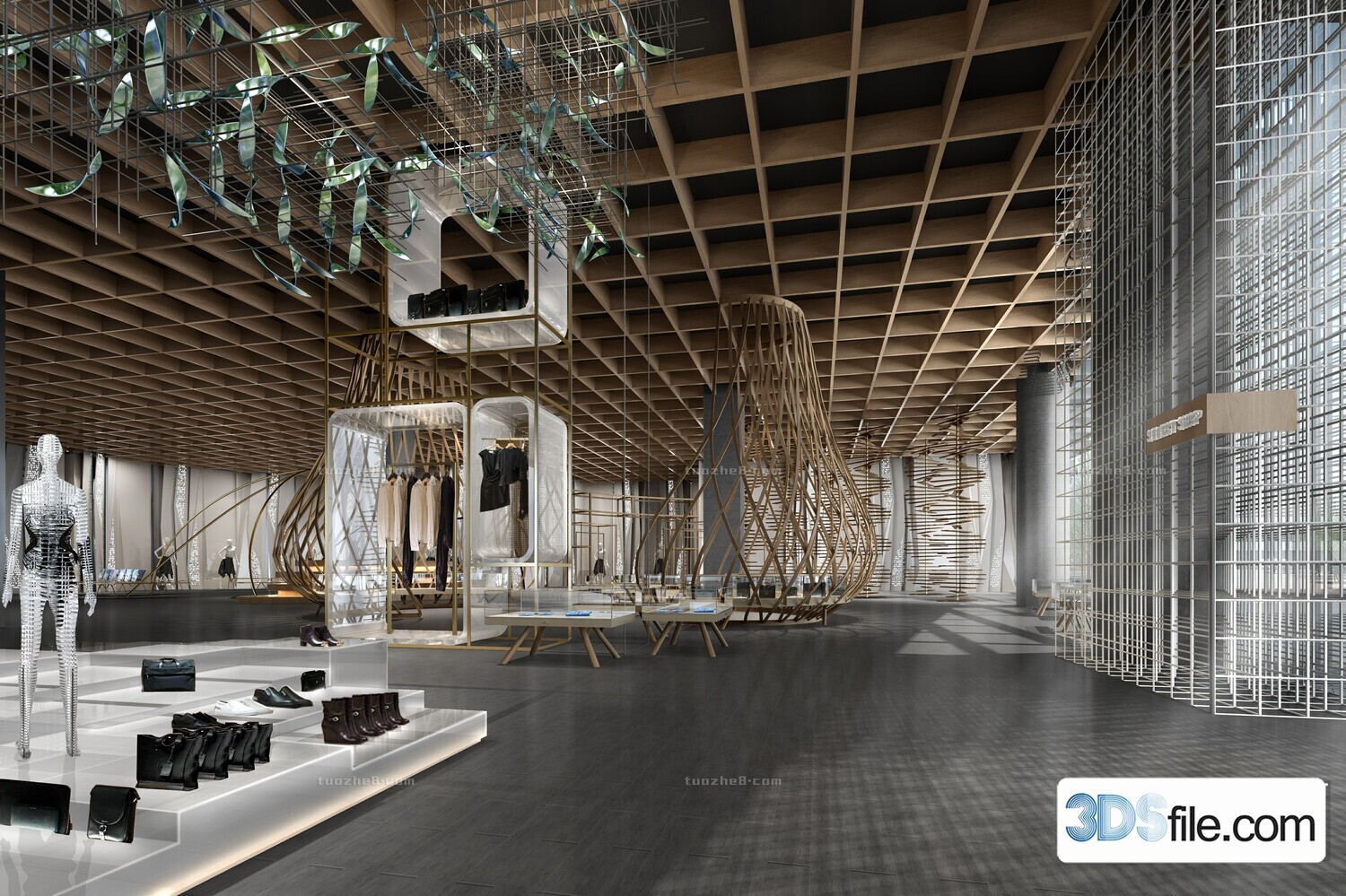 12 FASHION SHOP 3D MODELS VOL.05 - VRAY