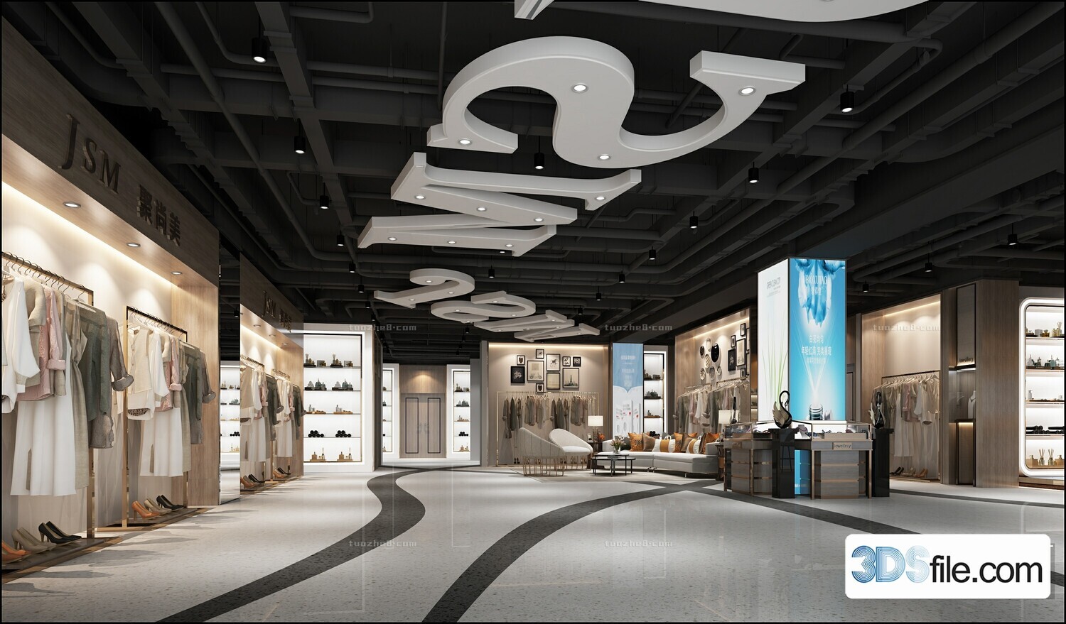 12 FASHION SHOP 3D MODELS VOL.05 - VRAY