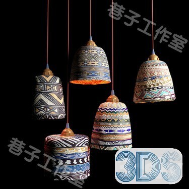 68 Celling Lamp 3d Models Vol.05