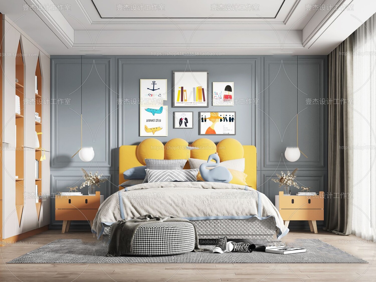 36 CHILD ROOM SET 3D MODELS VOL.07