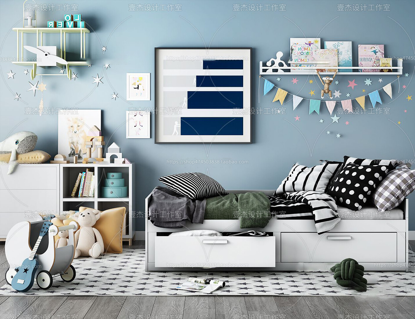 36 CHILD ROOM SET 3D MODELS VOL.07
