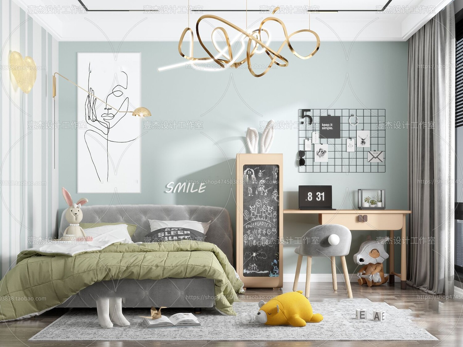 36 CHILD ROOM SET 3D MODELS VOL.07